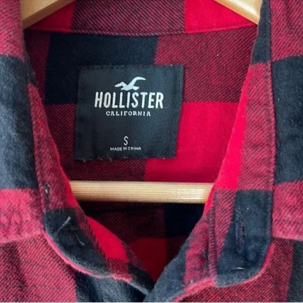 Hollister Christmas Plaid Soft Flannel Button Down Shirt
